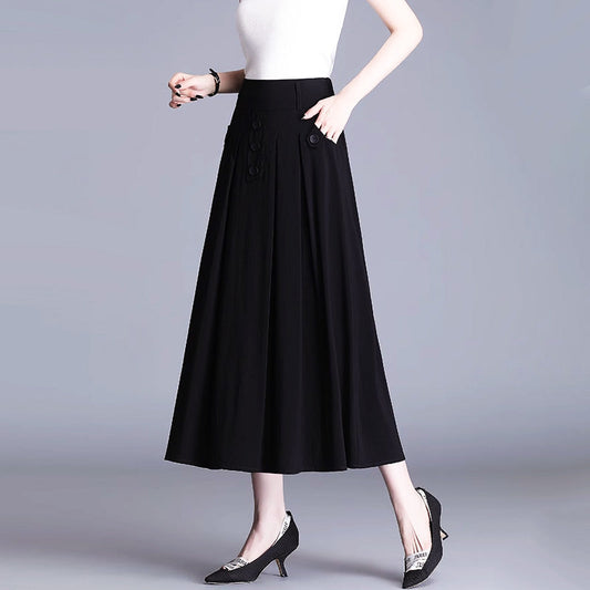 🎁Fall High-waist Draping Casual Pleated Skirt