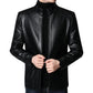 Men’s Warm Plush Lining Leather Jacket Coat - Gift for Him!