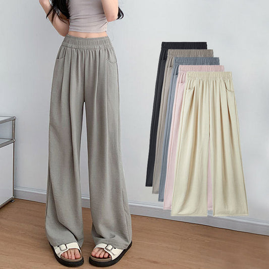 💥Limited time 50% OFF🔥Women's Summer Lightweight Elastic-Waist Wide-Leg Pants