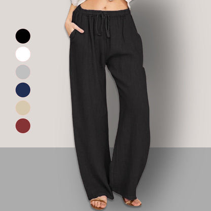 🎁Hot Sale 50% OFF⏳Women's Summer Cotton Linen Wide Leg Pants