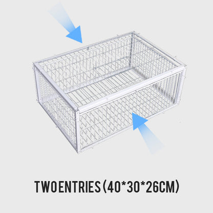 💥AutoTrap Bird Cage - Entry Only, No Exit, With Base