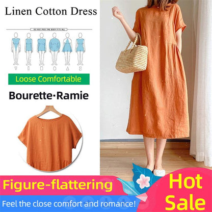 💥50% OFF 💕Linen Cotton Dress