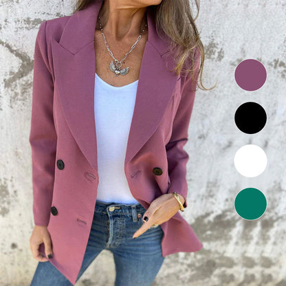 💥Early Autumn-specials 66 % OFF 💕Fashionable monochrome long-sleeved blazer