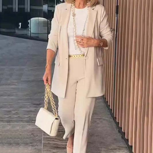 🌷Hot sale 64% off Free Shipping🌷Elegant Women's Two-Piece Suit Set - Blazer and Trousers