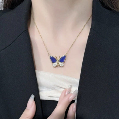 🔥Buy 1 Get 1 Free✨Magnetic Gradient Gemstone Butterfly Necklace