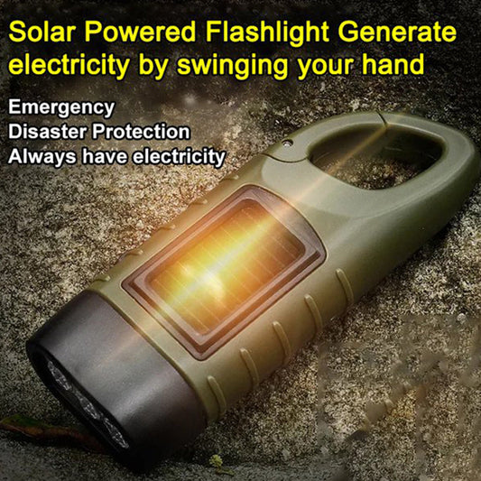 🔥Hot Sale 50% OFF🔥High Brightness Portable Outdoor Solar Powered Flashlight