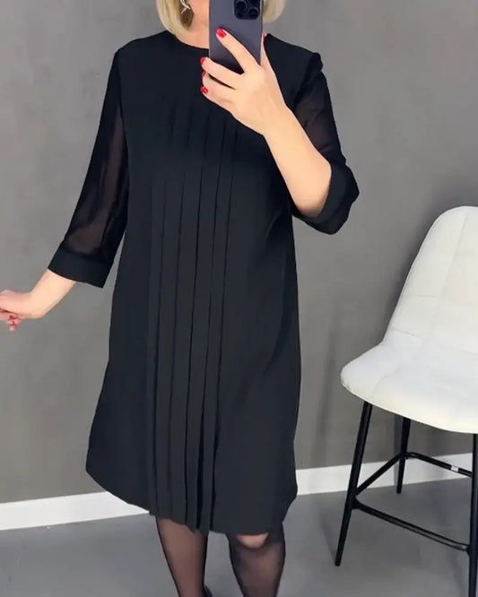 40% OFF！！！🎉New Product Launch💐 – Mid Sleeve Straight Dress